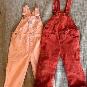 Overalls Bundle Set  - Pink and Red